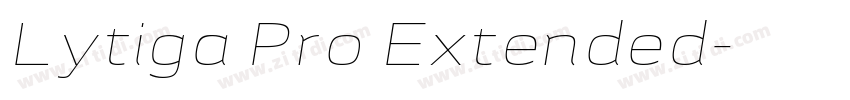 Lytiga Pro Extended字体转换